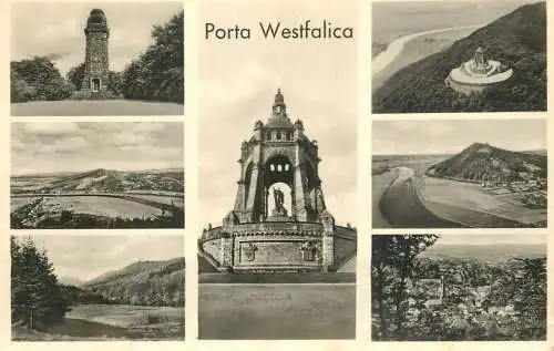 Germany Restaurant am Kaiser Wilhelm Denkmal Porta Westfalica multi view