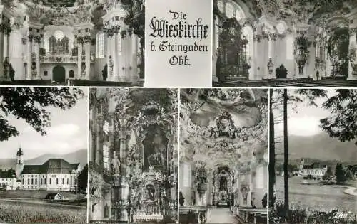 Germany Wallfahrtskirche "Wies" bei Steingaden/Oberbayern multi view