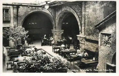 Austria Salzburg Stiftskeller St Peter mit Felsenhalle