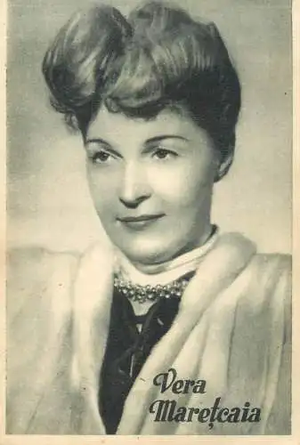 Vera Maretskaya Soviet film and theatre actress