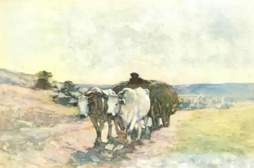 Romania "Printre dealuri si muncele" pictura Nicolae Grigorescu