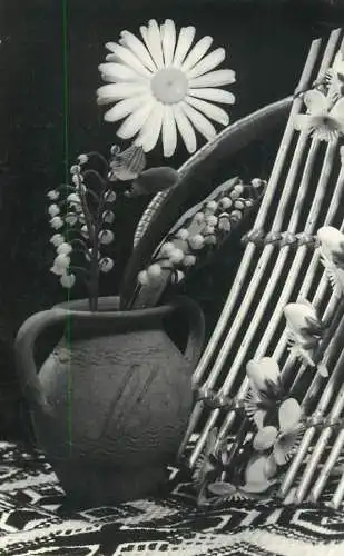 Vase floral arrangement, & decorative ornament