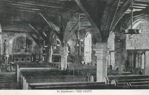 England St Etheldreda's  Church - the Crypt