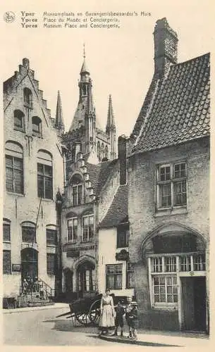 Belgium Ypres place du musee et conciergerie