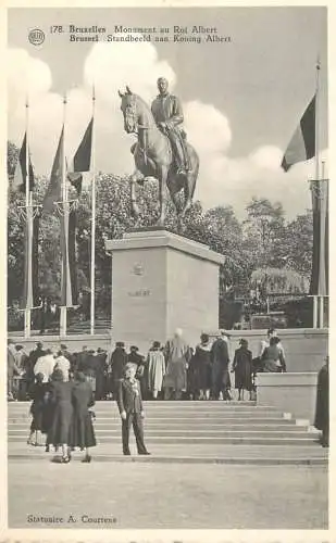Belgium Bruxelles monument of king Albert
