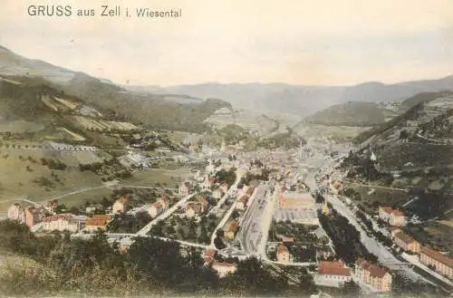 Germany Gruss am Zell im Wiesental general view