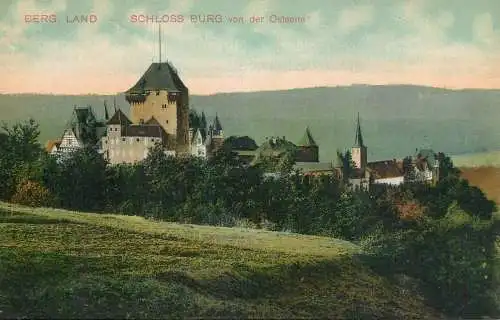 Germany Berg Land Schloss Burg von der Ostseite