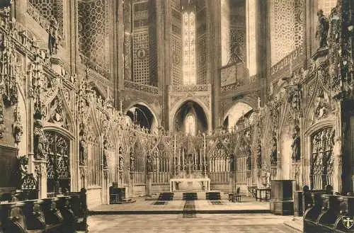 France Cathedrale d'Albi Le Sanctuaire du Choeur et l'Autel Majeur