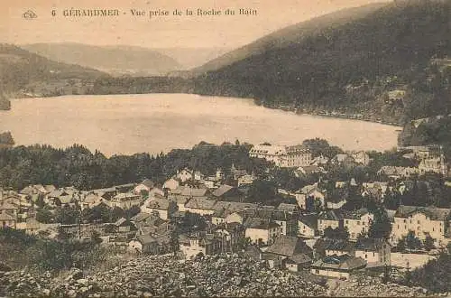 France Gerardmer vue prise de la Roche du Rain