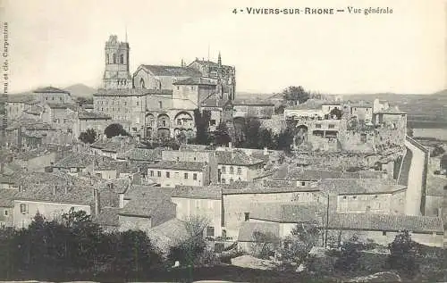 France Viviers sur Rhone vue generale