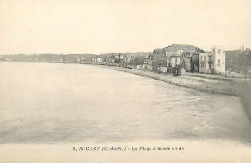 France St Cast La Plage a maree haute