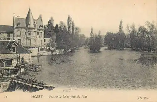 France Moret vue sur le Loing prise du Pont