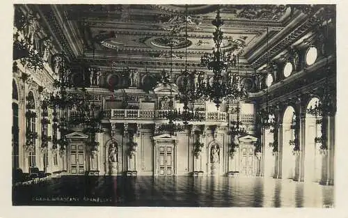 Hradčany castle interior photographic postcard