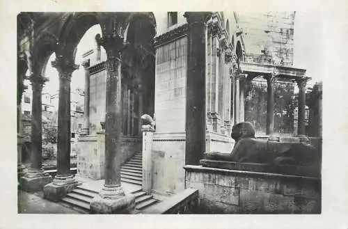 Split photographic postcard