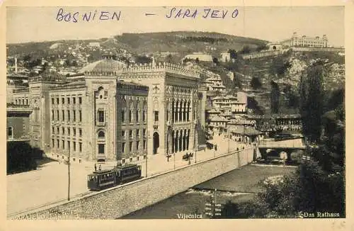 Sarajevo city hall tramway