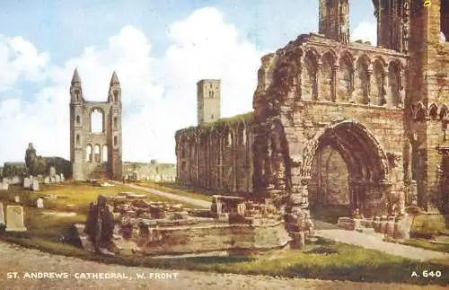 Scotland St Andrews Cathedral west front
