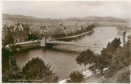 Scotland Inverness cityscape from the castle