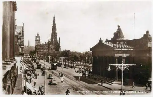 Scotland Edinburgh Princess Street looking east
