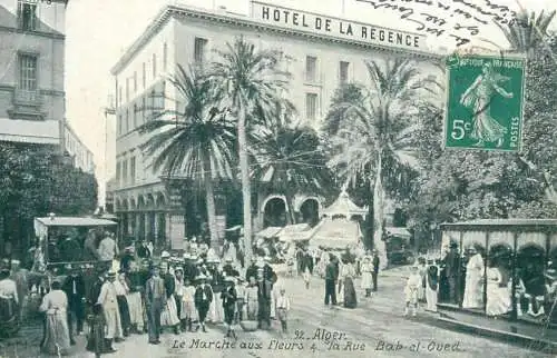 Algeria Alger Marche aux Fleurs & Rue Bab-el-Oued