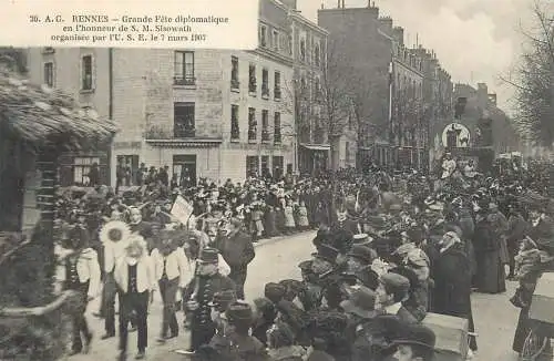 France Rennes Grande Fete diplomatique en l'honneur de SM Sisowath 1907 foto
