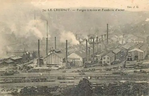 France Le Creusot Forges a mains et Fonderie d'acier