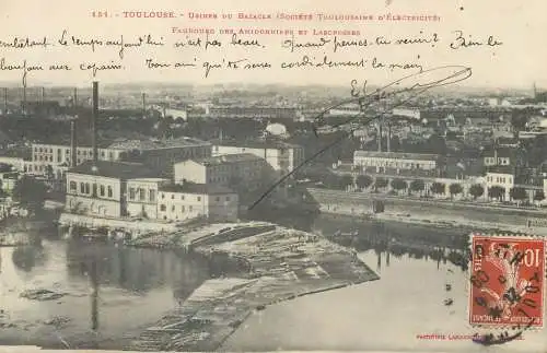 France Toulouse (Haute-Garonne) Usine du Bazacle Faubourg des Amidonniers et Lascrosses