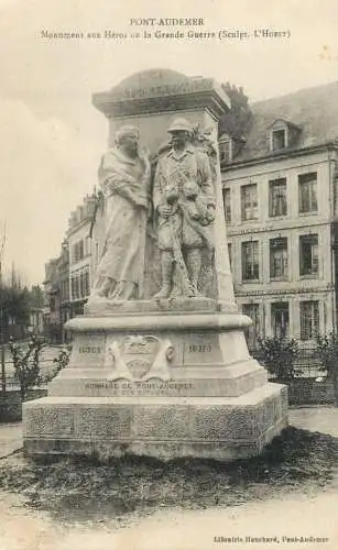 France Pont-Audemar (Eure) Monument aux Heroes de la Grande Guerre