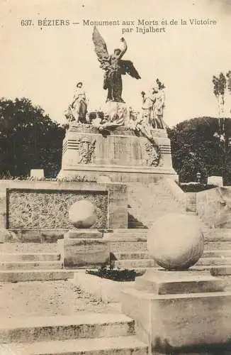 France Beziers (Herault) Monument aux Morts et a la Victoire par Injalbert
