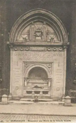 France Dunkerque (Nord) Monument aux Morts de la Grande Guerre