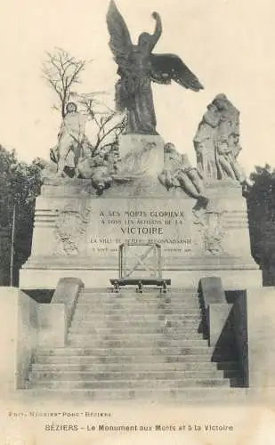 France Beziers (Herault) Monument aux Morts et a la Victoire