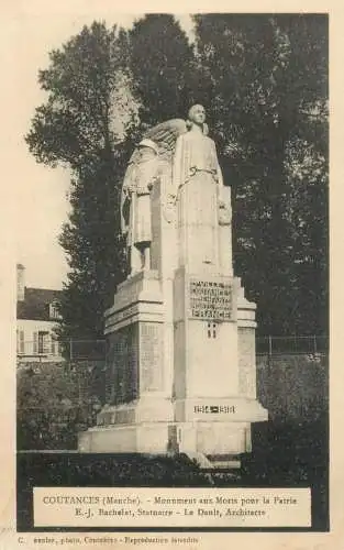 France Coutances (Manche) Monument aux Morts pour la Patrie