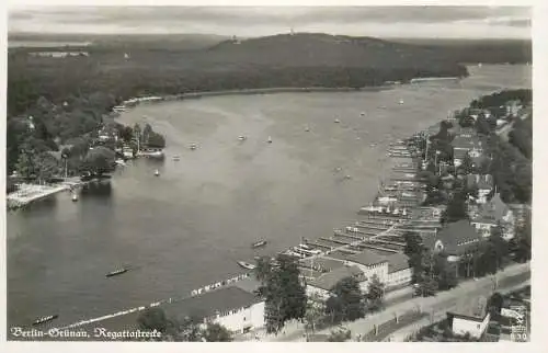 Germany Berlin Grunau Regatta aerial view