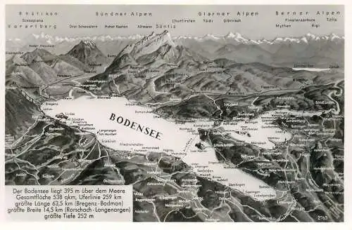 Der Bodensee topo map