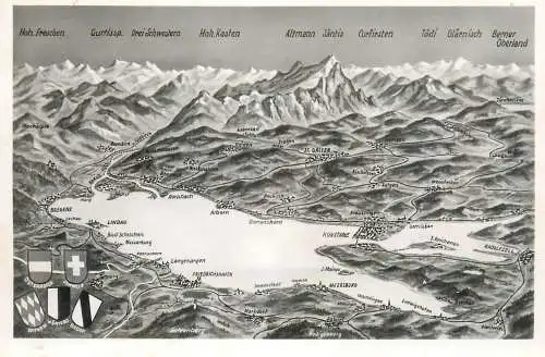 Der Bodensee topo map