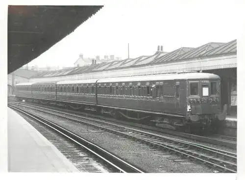British railroad surface transport photographic print Pamlin 1960 Croydon 12 x 16 cm early train