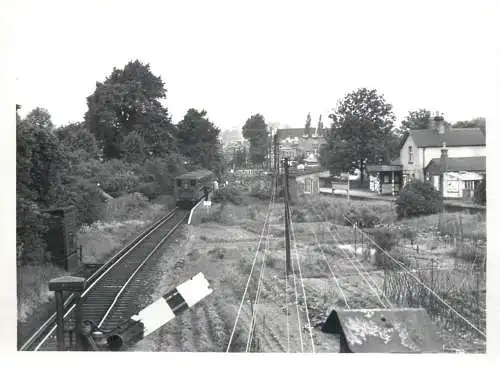 British railroad surface transport photographic print Pamlin 1960 Croydon 12 x 16 cm train