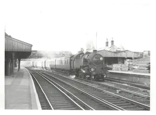 British railroad surface transport photographic print Pamlin 1960 Croydon 12 x 16 cm train early locomotive