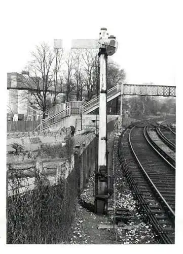 British railroad surface transport photographic print Pamlin 1960 Croydon 12 x 16 cm