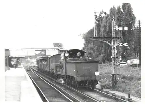 British railroad surface public transport photographic print Pamlin 1960 Croydon 12 x 16 cm train