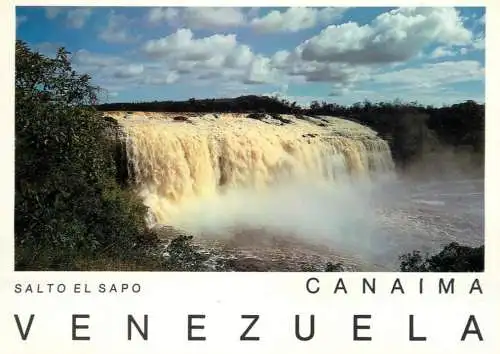 Venezuela Canaima Salto El Sapo waterfall