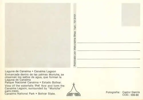 Venezuela Canaima laguna