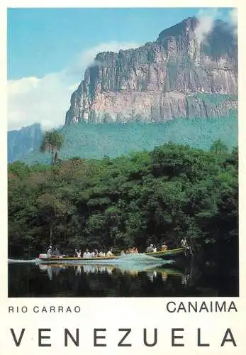 Venezuela Rio Carrao boat