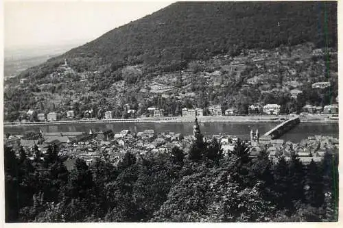 Old Bridge, Heidelberg real photo