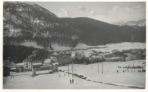 Winter ski resort ski area place to identify real photo