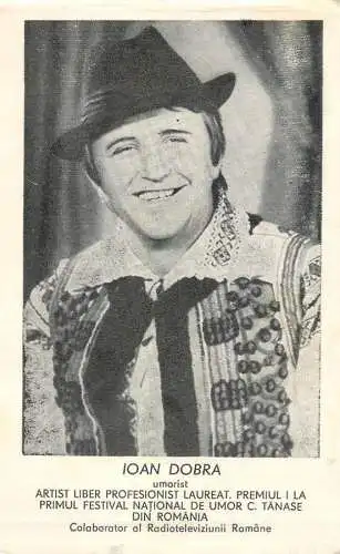 Romanian humorist entertainer Ioan Dobra