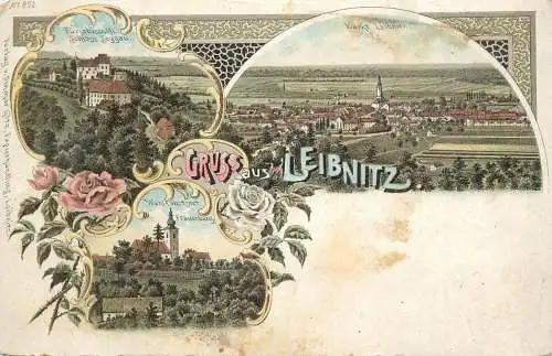 Austria gruss aus Leibnitz Litho AK