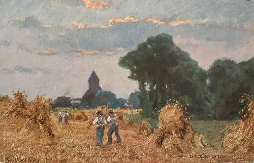 Chocolat suisse Cailler`s advertising postcard