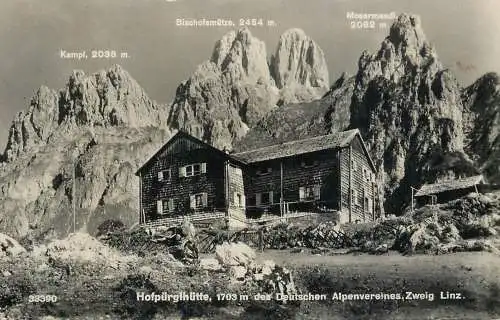 Austria Hofpurglhutte Deutschen Alpenvereines Zweig Linz