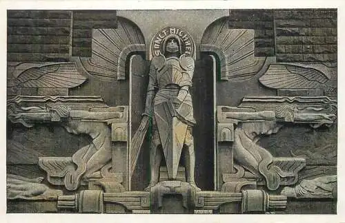 Germany Leipzig Volkerschlachtdenkmal Sankt Michael