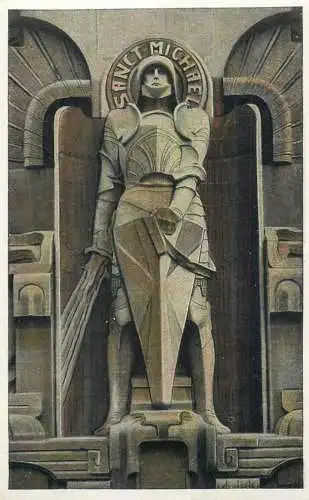 Germany Leipzig Volkerschlachtdenkmal Sankt Michael